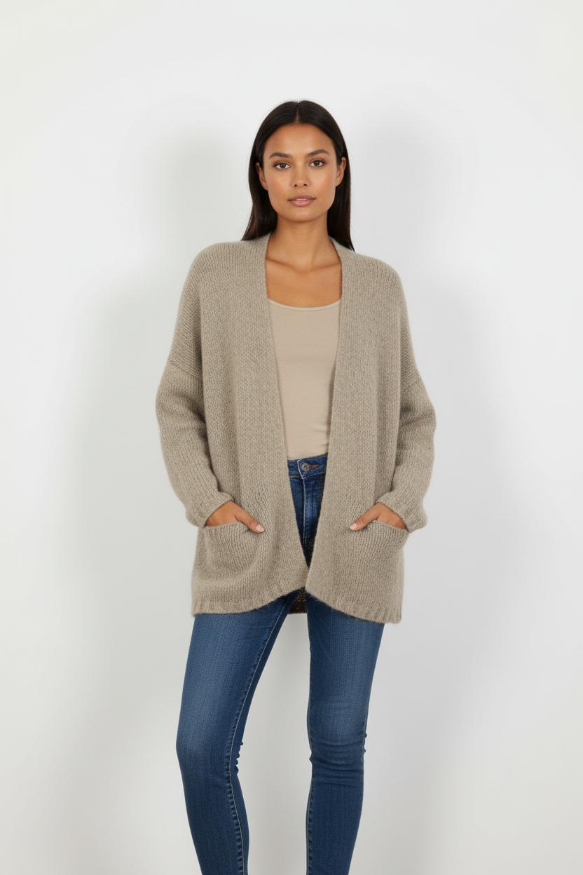 Cardigan Gris - Taille L/40