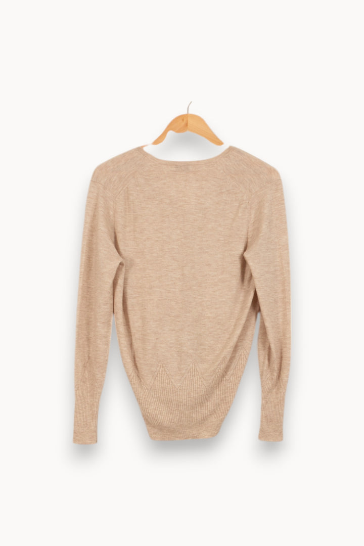 Pull Beige - Taille XL/42 de la marque Eric Bompard | PARAD50321 - Vendu par Paradigme - Image 4