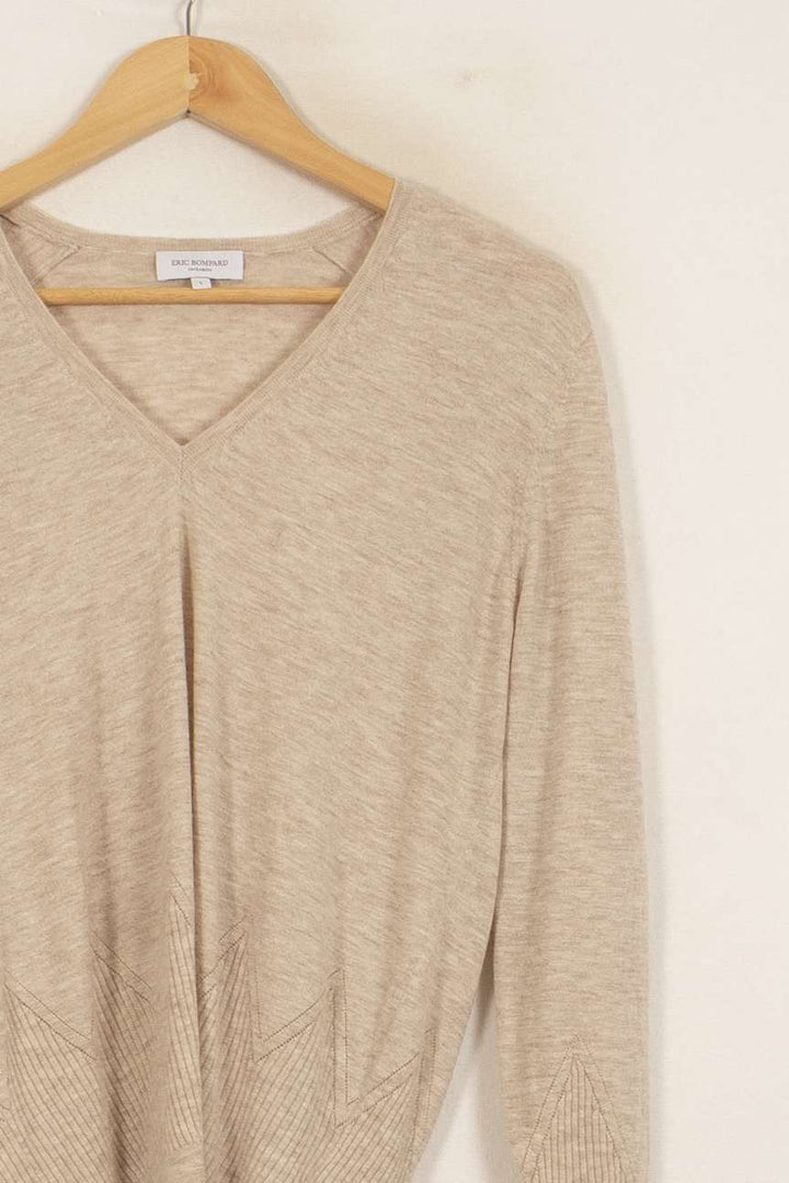 Pull Beige - Taille XL/42 de la marque Eric Bompard | PARAD50321 - Vendu par Paradigme - Image 3