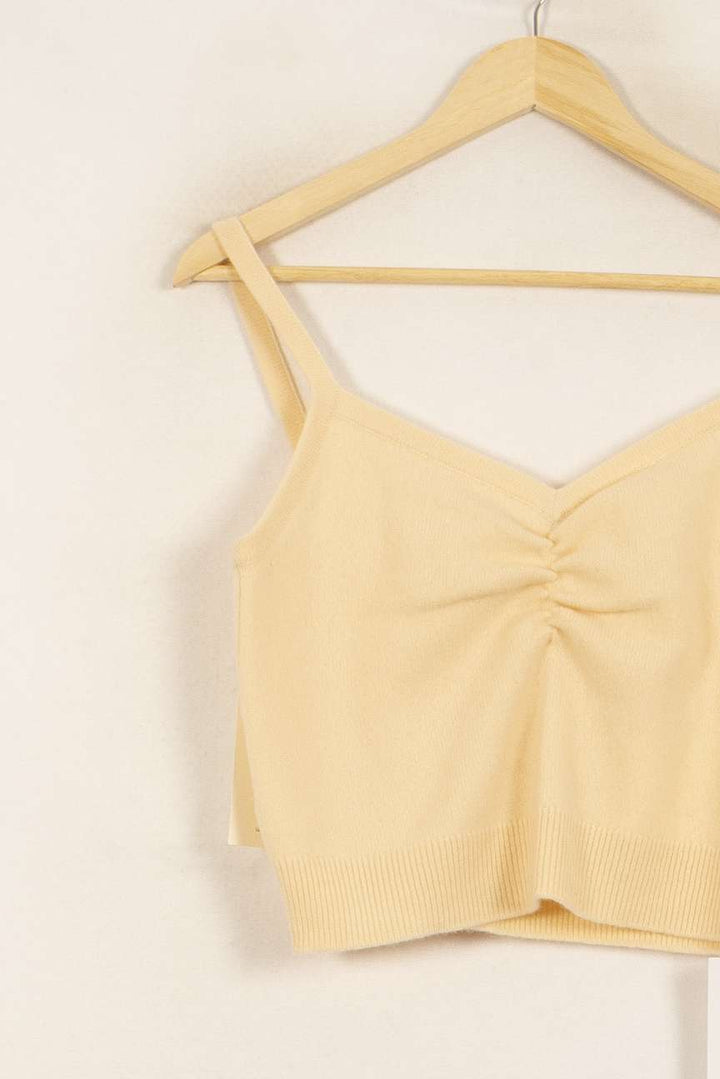 Crop Top Beige - Taille L/40 de la marque Sandro | PARAD50333 - Vendu par Paradigme - Image 3