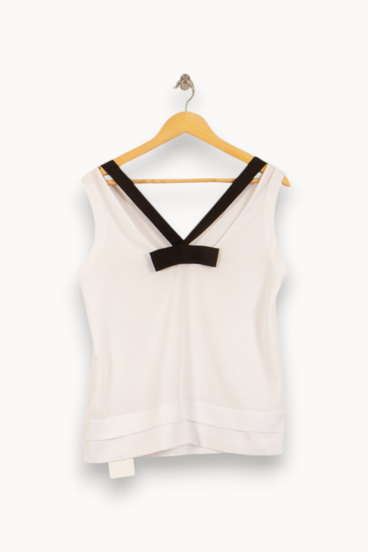 Débardeur Blanc - Taille L/40 de la marque Claudie Pierlot | PARAD50334 - Vendu par Paradigme - Image 4