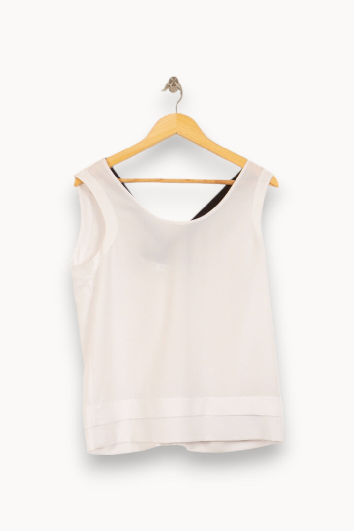 Débardeur Blanc - Taille L/40 de la marque Claudie Pierlot | PARAD50334 - Vendu par Paradigme - Image 2