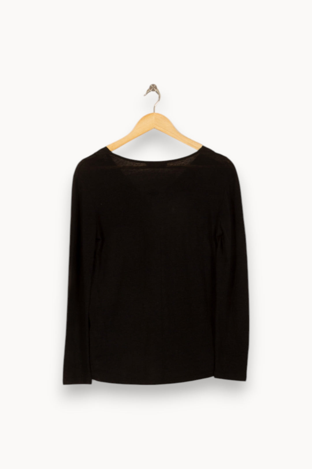 Blouse Noire - Taille M/38 de la marque Sandro | PARAD50335 - Vendu par Paradigme - Image 4