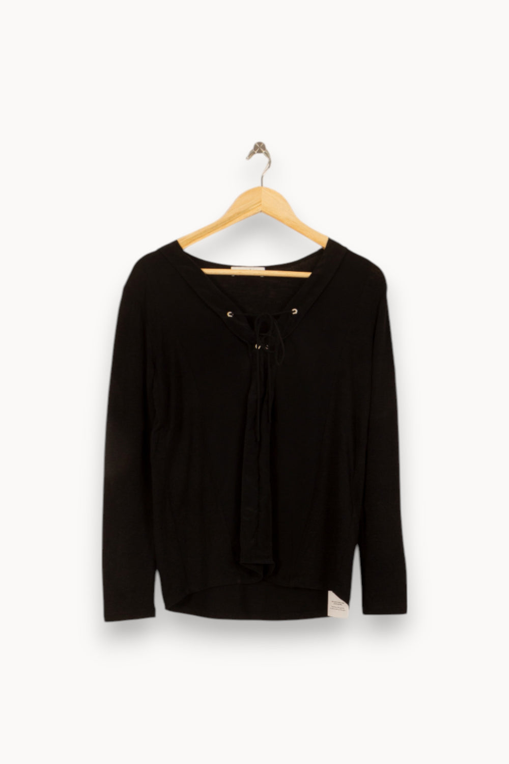 Blouse Noire - Taille M/38 de la marque Sandro | PARAD50335 - Vendu par Paradigme - Image 2