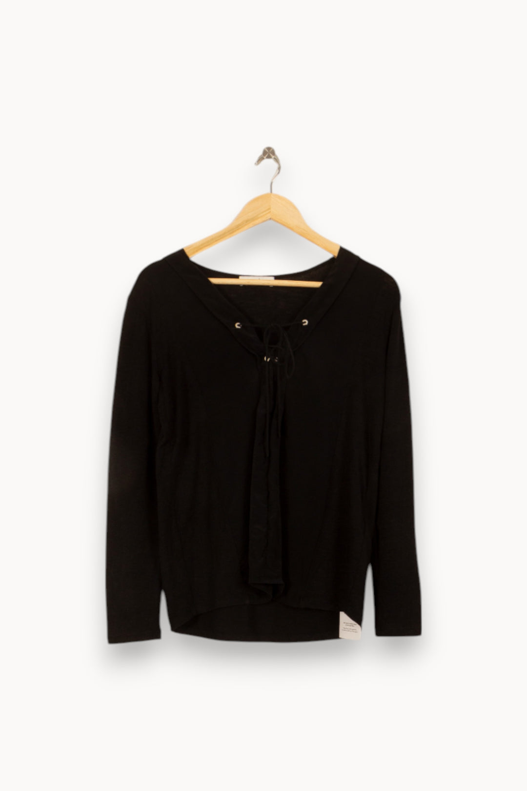 Blouse Noire - Taille M/38 de la marque Sandro | PARAD50335 - Vendu par Paradigme - Image 2