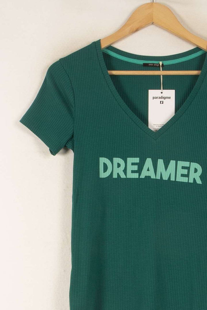 Tee-shirt Vert - Taille XS/34 de la marque One Step | PARAD50339 - Vendu par Paradigme - Image 3