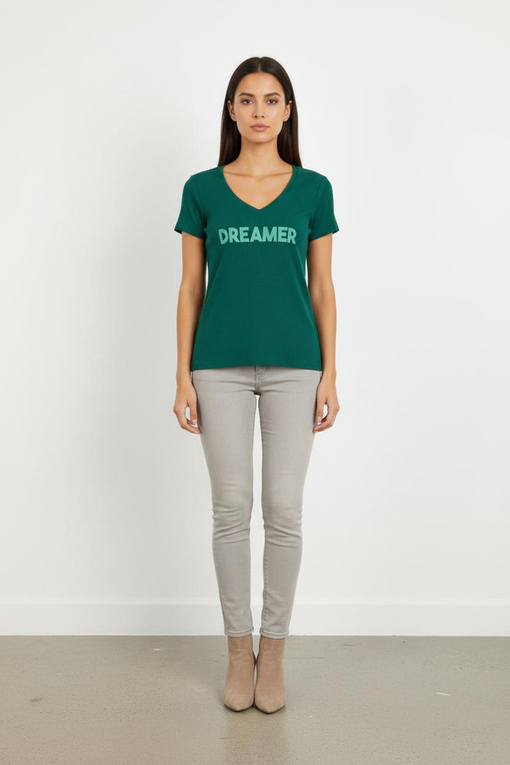Tee-shirt Vert - Taille XS/34