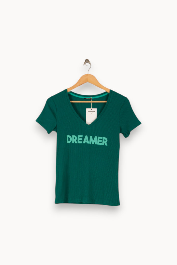 Tee-shirt Vert - Taille XS/34 de la marque One Step | PARAD50339 - Vendu par Paradigme - Image 2