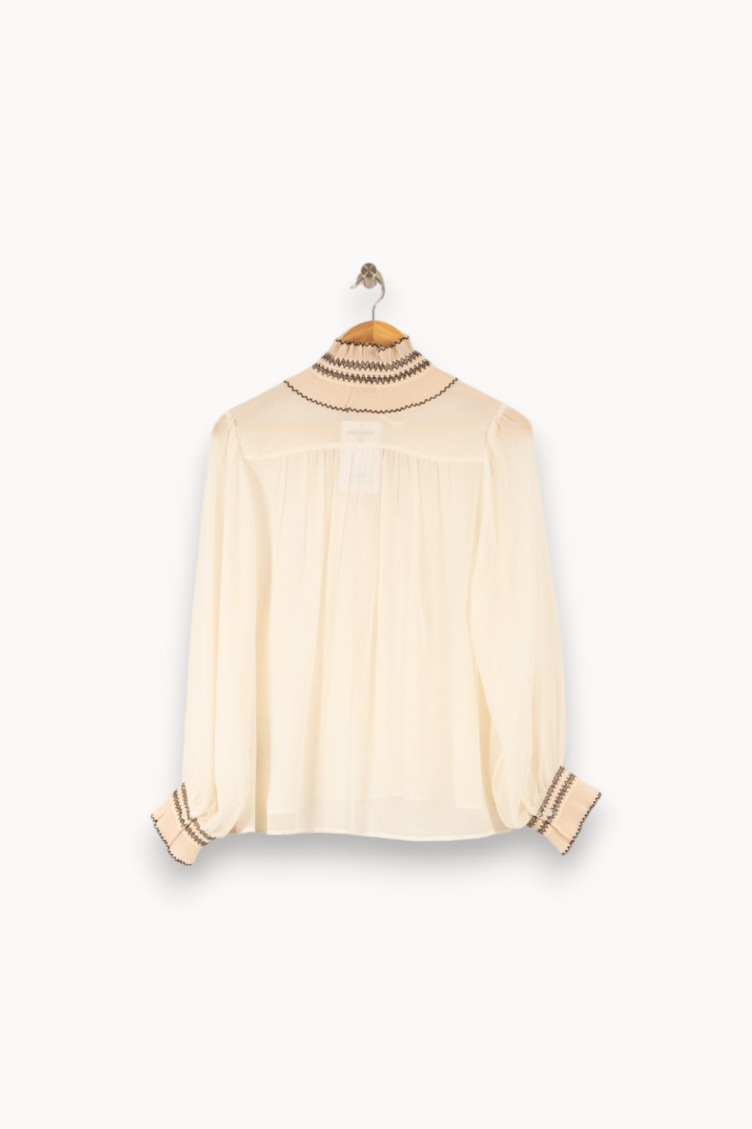 Blouse Blanche - Taille S/36 de la marque Sandro | PARAD50341 - Vendu par Paradigme - Image 4