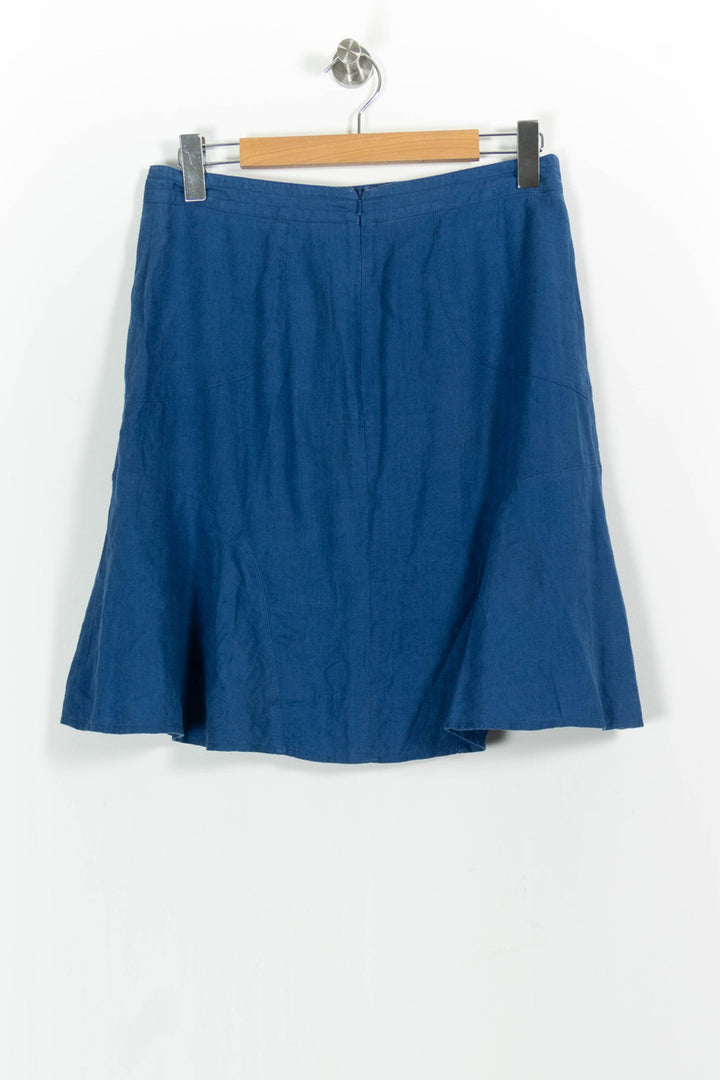 Jupe Évasée Bleue - Taille L/40 de la marque Caroll | PARAD50343 - Vendu par Paradigme - Image 4