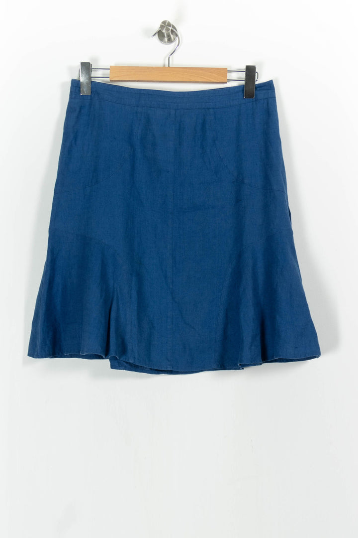 Jupe Évasée Bleue - Taille L/40 de la marque Caroll | PARAD50343 - Vendu par Paradigme - Image 2