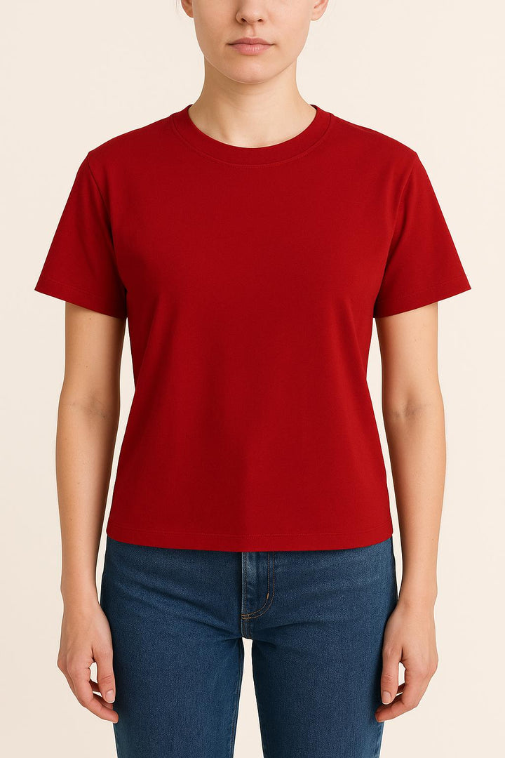 Tee-shirt Rouge - Taille S/36 de la marque Comptoir des Cotonniers | PARAD50347 - Vendu par Paradigme - Image 1