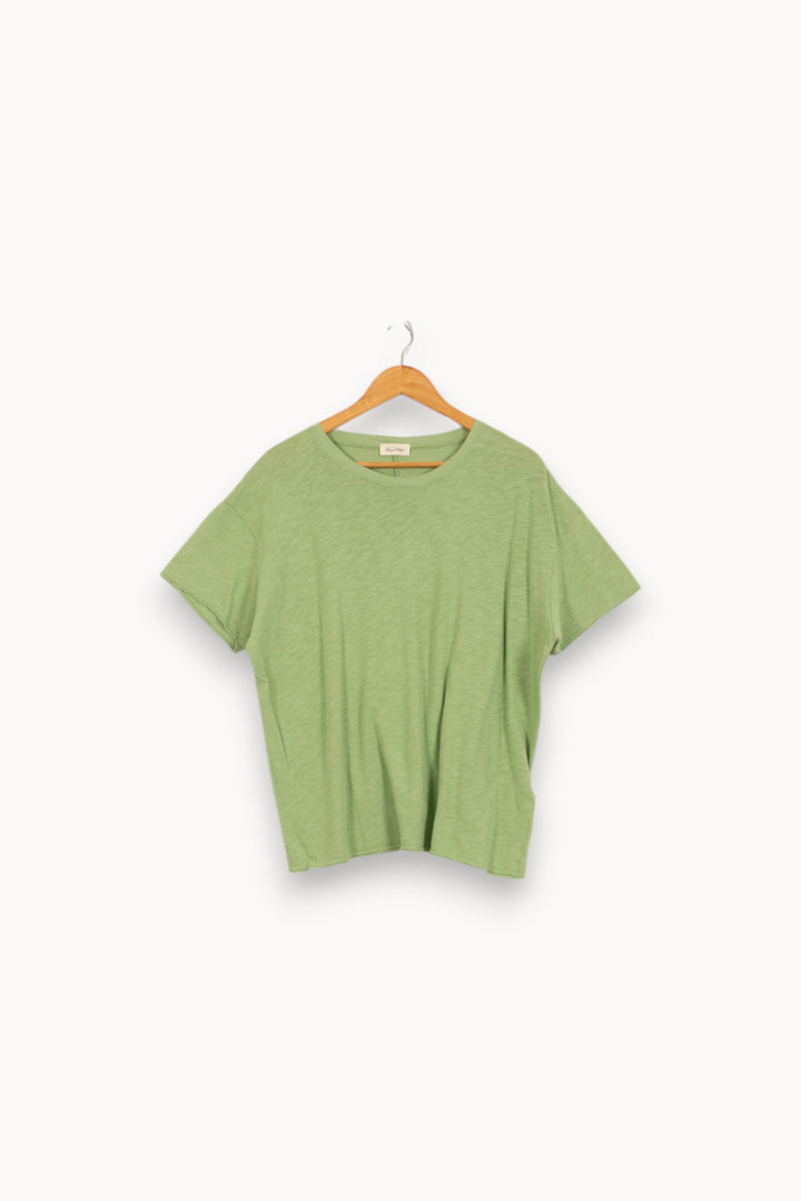 Tee-shirt Vert - Taille L/40 de la marque American Vintage | PARAD50350 - Vendu par Paradigme - Image 2