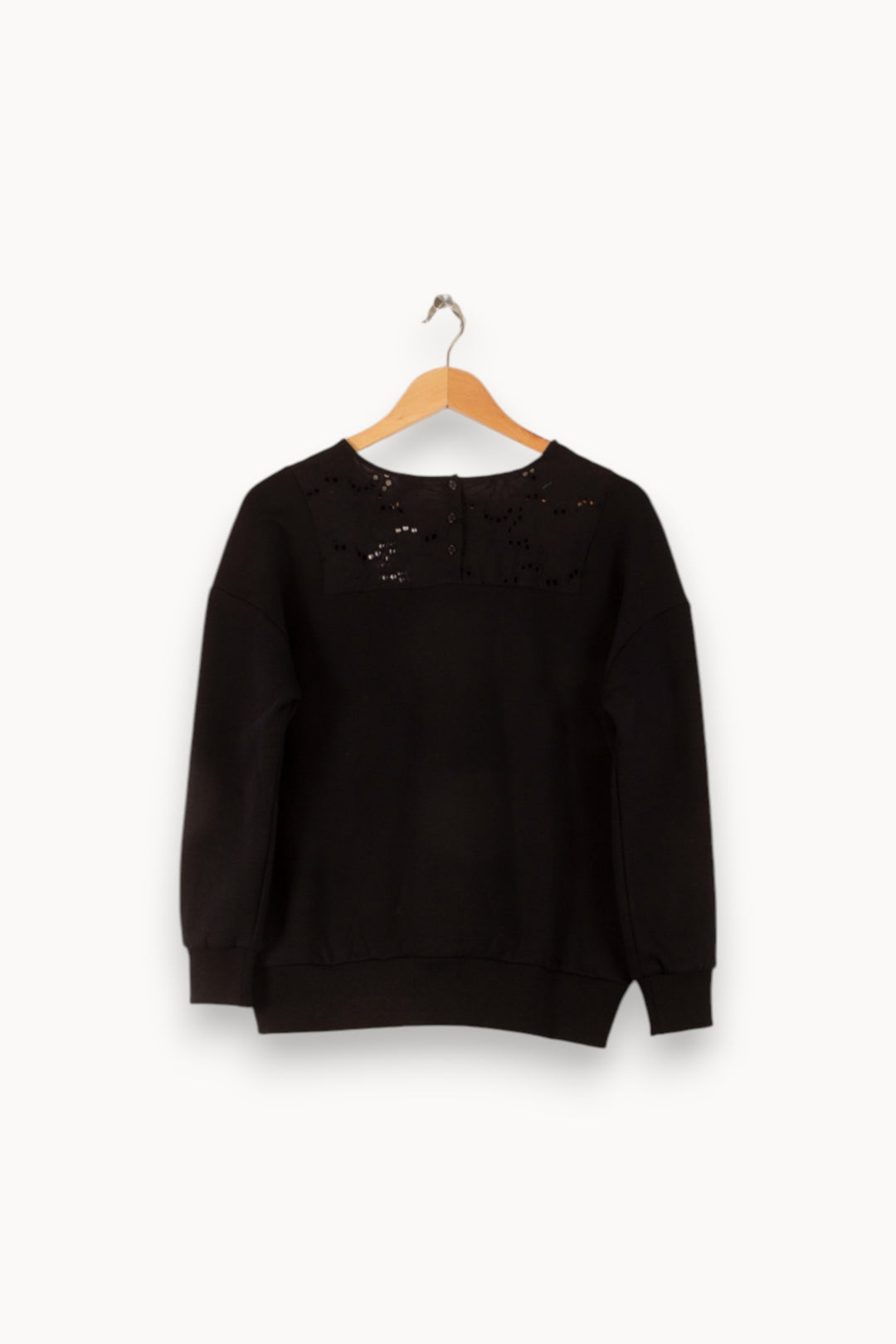 Sweat Noir - Taille S/36 de la marque Des petits hauts | PARAD50369 - Vendu par Paradigme - Image 4