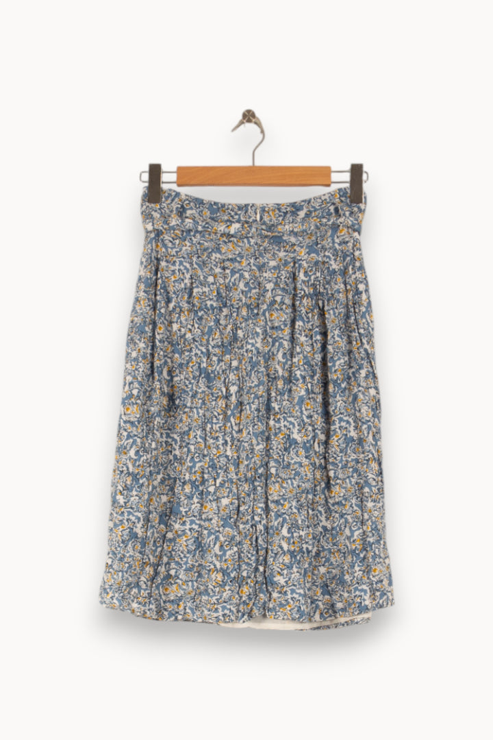 Jupe Midi Bleue et Blanche - Taille S/36 de la marque Caroll | PARAD50373 - Vendu par Paradigme - Image 4