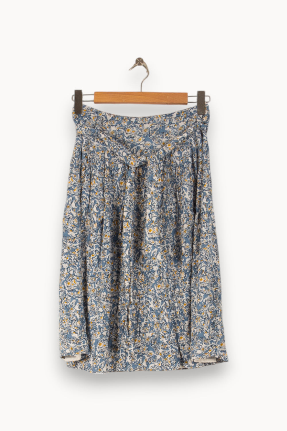 Jupe Midi Bleue et Blanche - Taille S/36 de la marque Caroll | PARAD50373 - Vendu par Paradigme - Image 2
