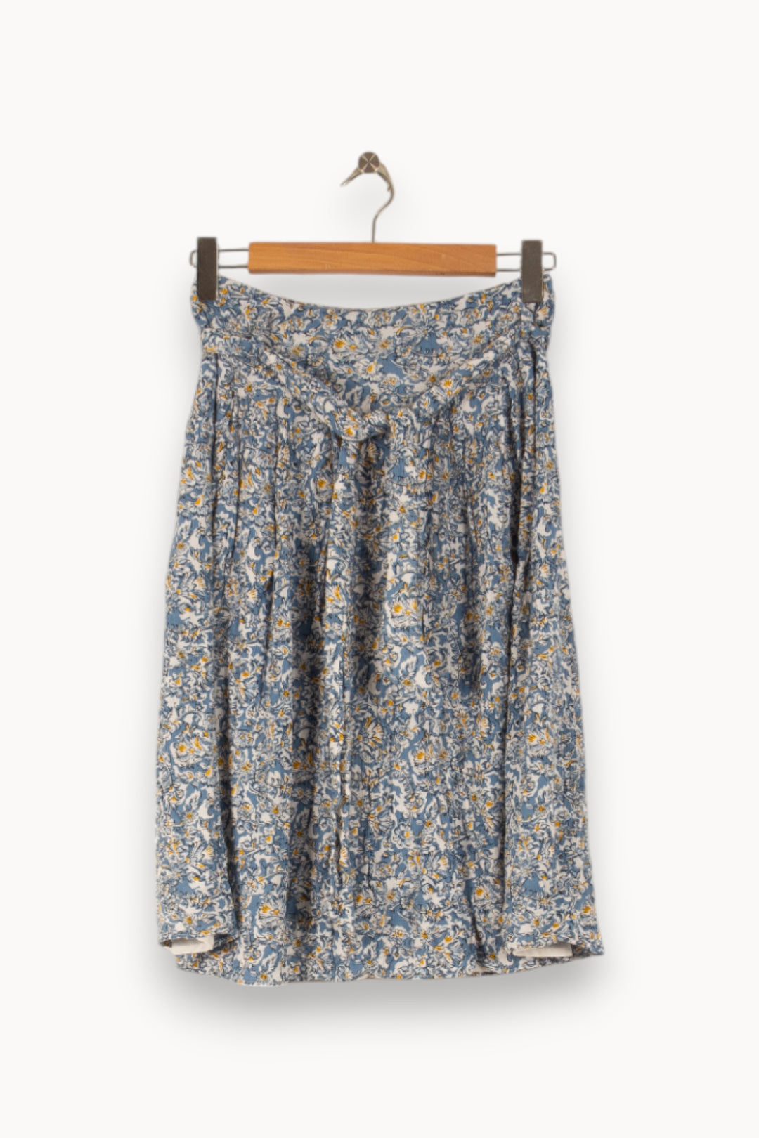 Jupe Midi Bleue et Blanche - Taille S/36 de la marque Caroll | PARAD50373 - Vendu par Paradigme - Image 2