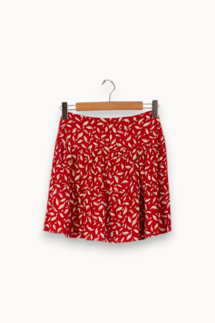 Jupe Évasée Rouge et Blanche - Taille XS/34 de la marque Comptoir des Cotonniers | PARAD50384 - Vendu par Paradigme - Image 4