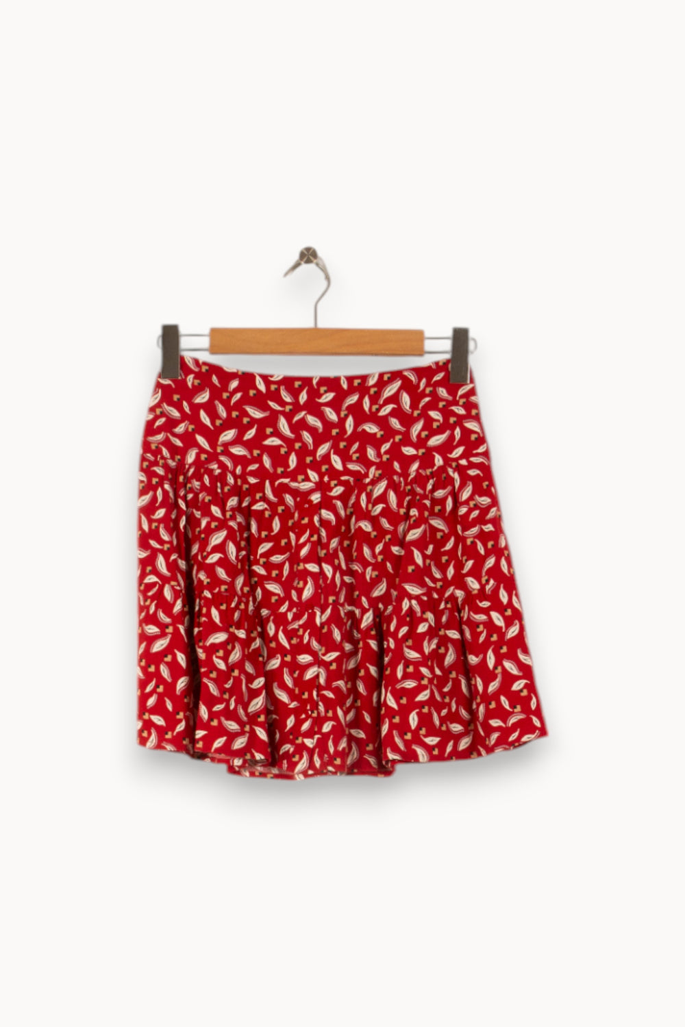 Jupe Évasée Rouge et Blanche - Taille XS/34 de la marque Comptoir des Cotonniers | PARAD50384 - Vendu par Paradigme - Image 2
