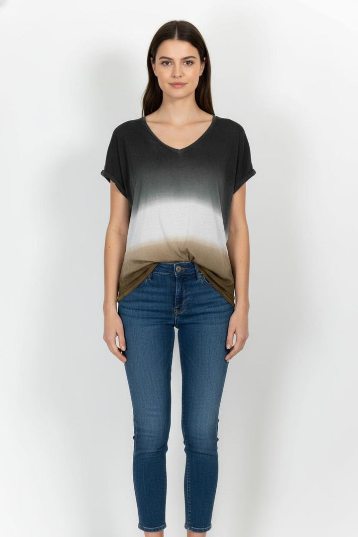 Tee-shirt Noir et Marron - Taille XL/42 de la marque Maison 123 | PARAD50389 - Vendu par Paradigme - Image 1