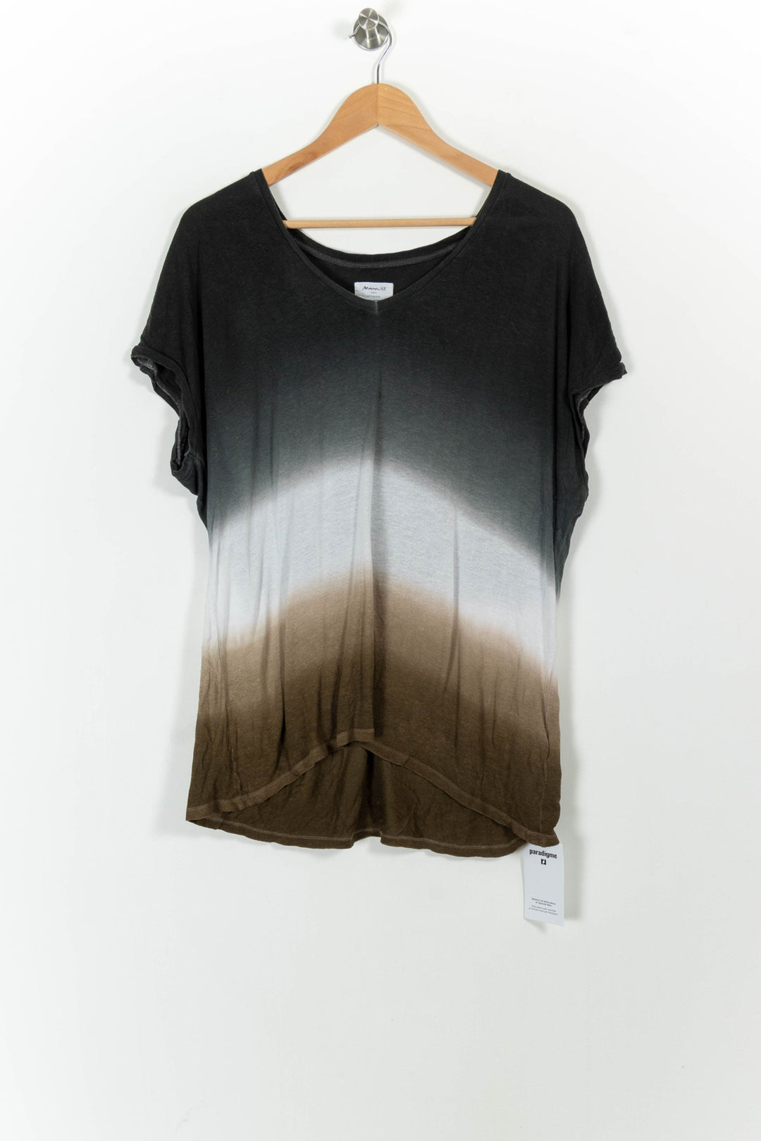 Tee-shirt Noir et Marron - Taille XL/42 de la marque Maison 123 | PARAD50389 - Vendu par Paradigme - Image 2