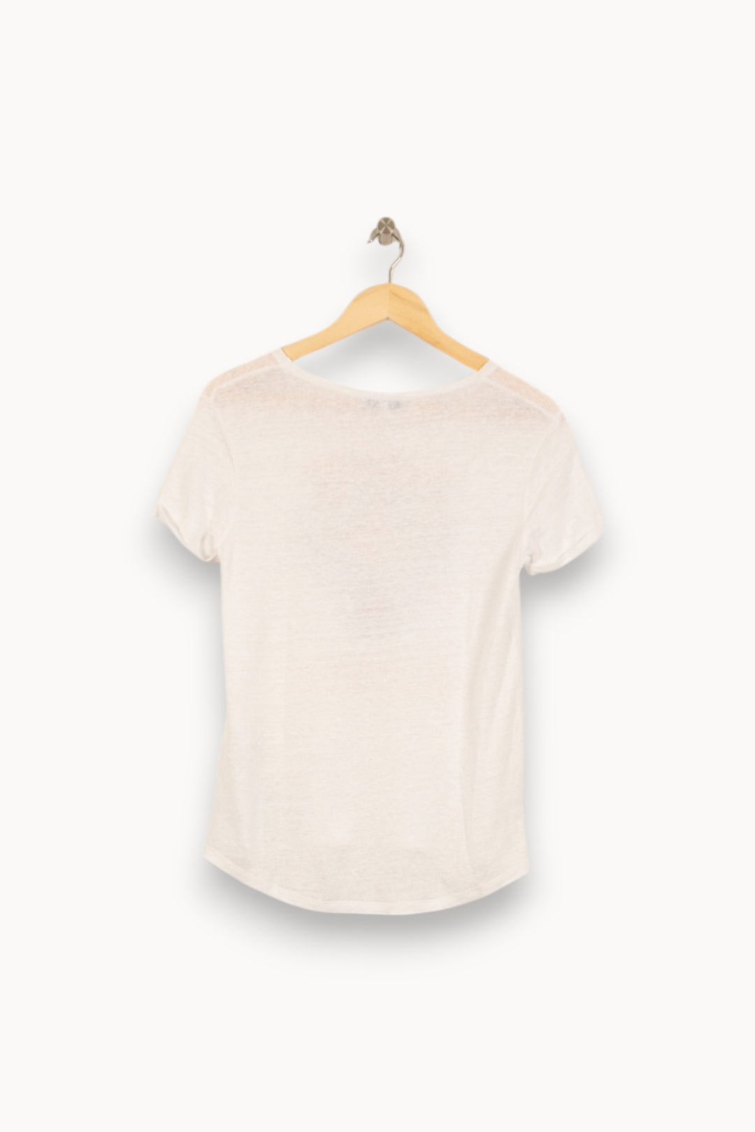 Tee-shirt Blanc - Taille S/36 de la marque Sandro | PARAD50391 - Vendu par Paradigme - Image 4