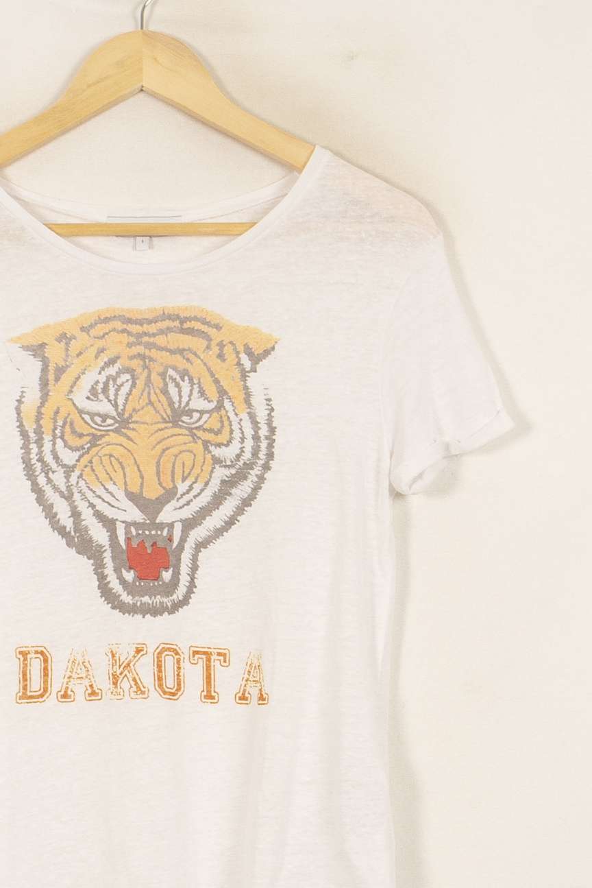 Tee-shirt Blanc - Taille S/36 de la marque Sandro | PARAD50391 - Vendu par Paradigme - Image 3
