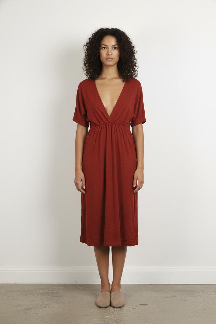 Robe Midi Rouge - Taille XS/34