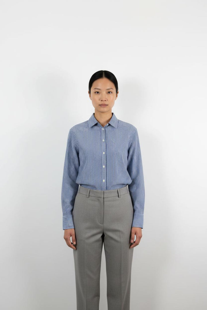 Chemise Rayée Bleue et Blanche - Taille S/36