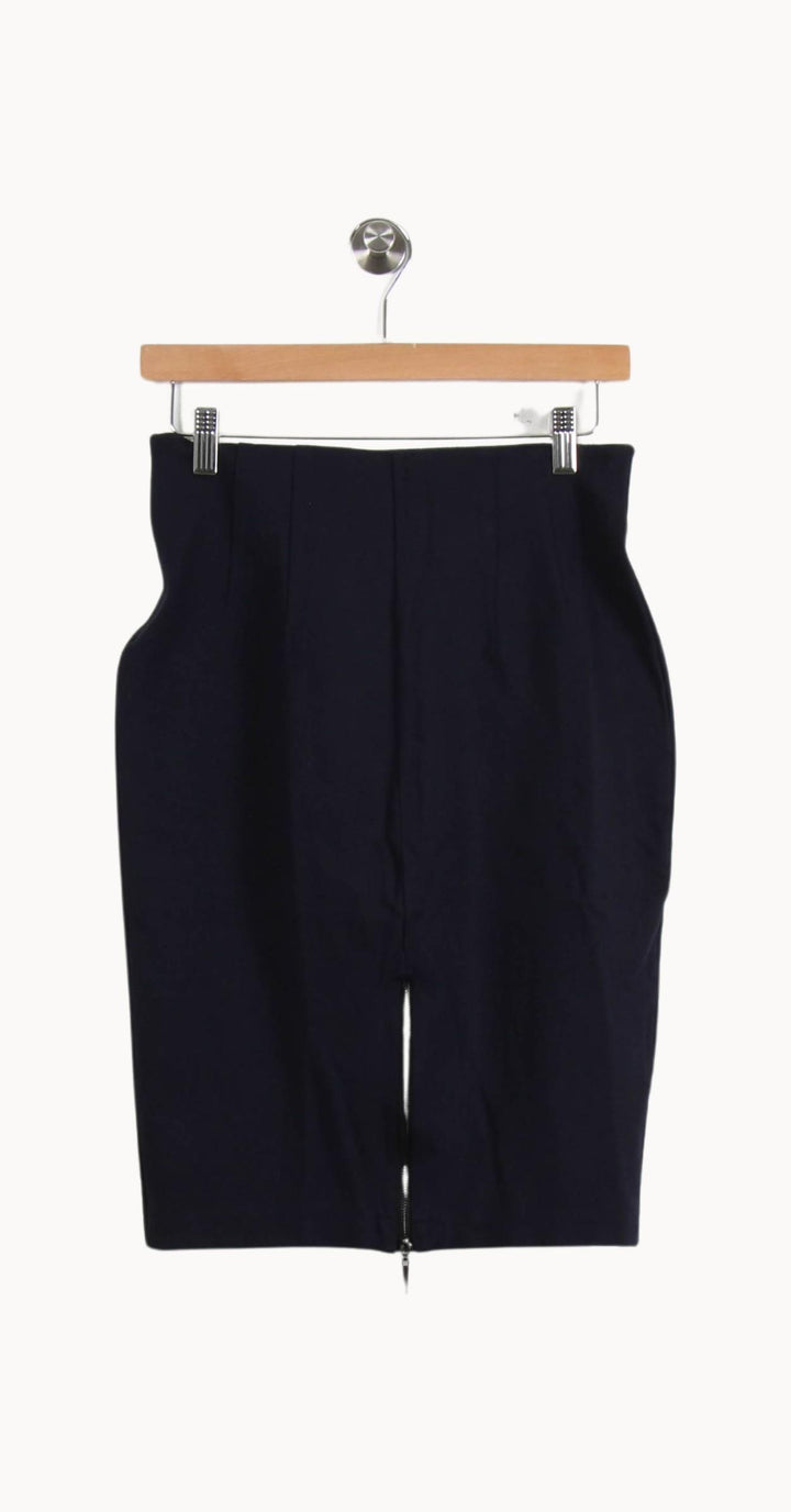 Jupe Crayon Bleue - Taille S/36 de la marque La Fée Maraboutée | PARAD50416 - Vendu par Paradigme - Image 4