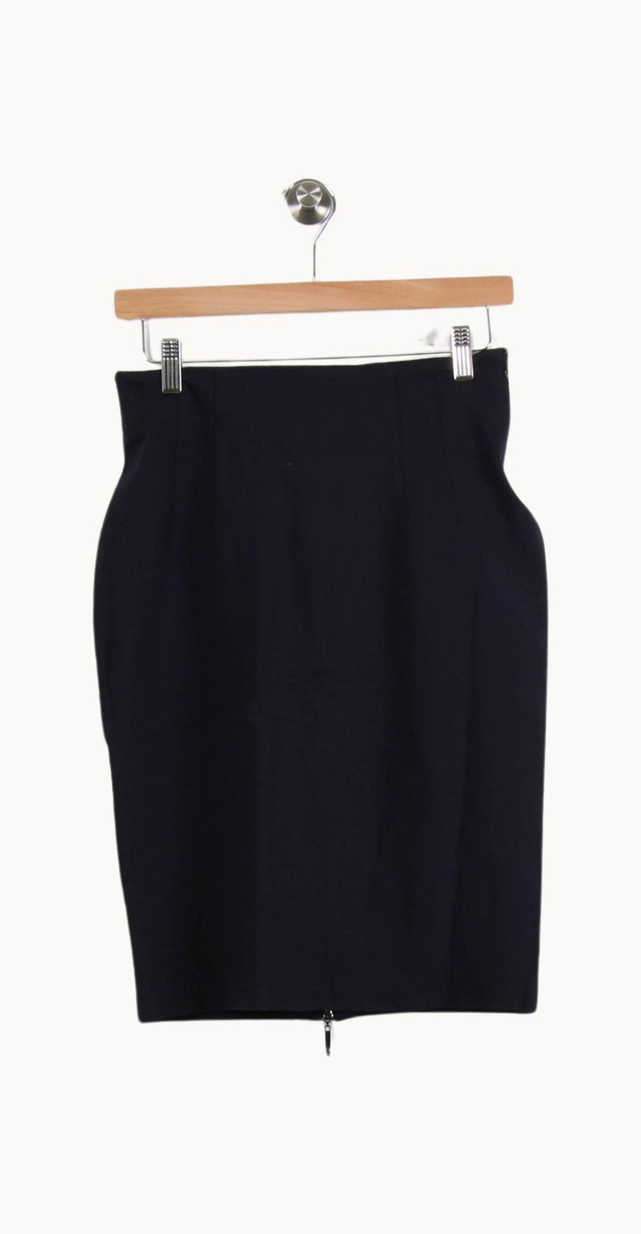 Jupe Crayon Bleue - Taille S/36 de la marque La Fée Maraboutée | PARAD50416 - Vendu par Paradigme - Image 2