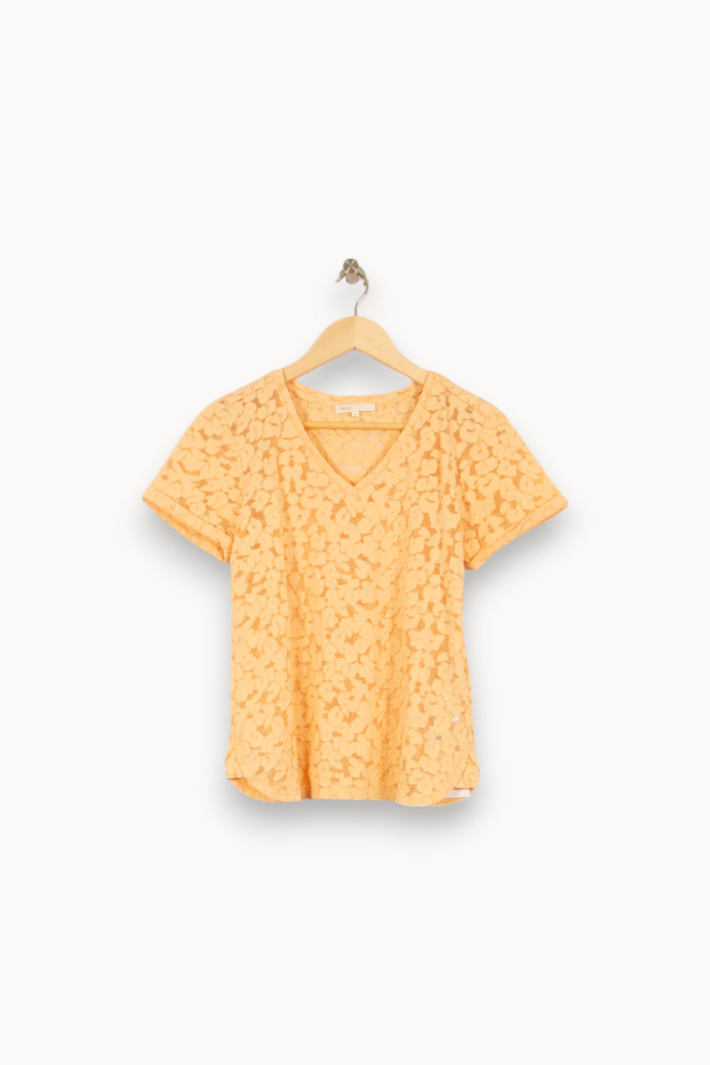 Tee-shirt Jaune - Taille L/40 de la marque Maje | PARAD50422 - Vendu par Paradigme - Image 2