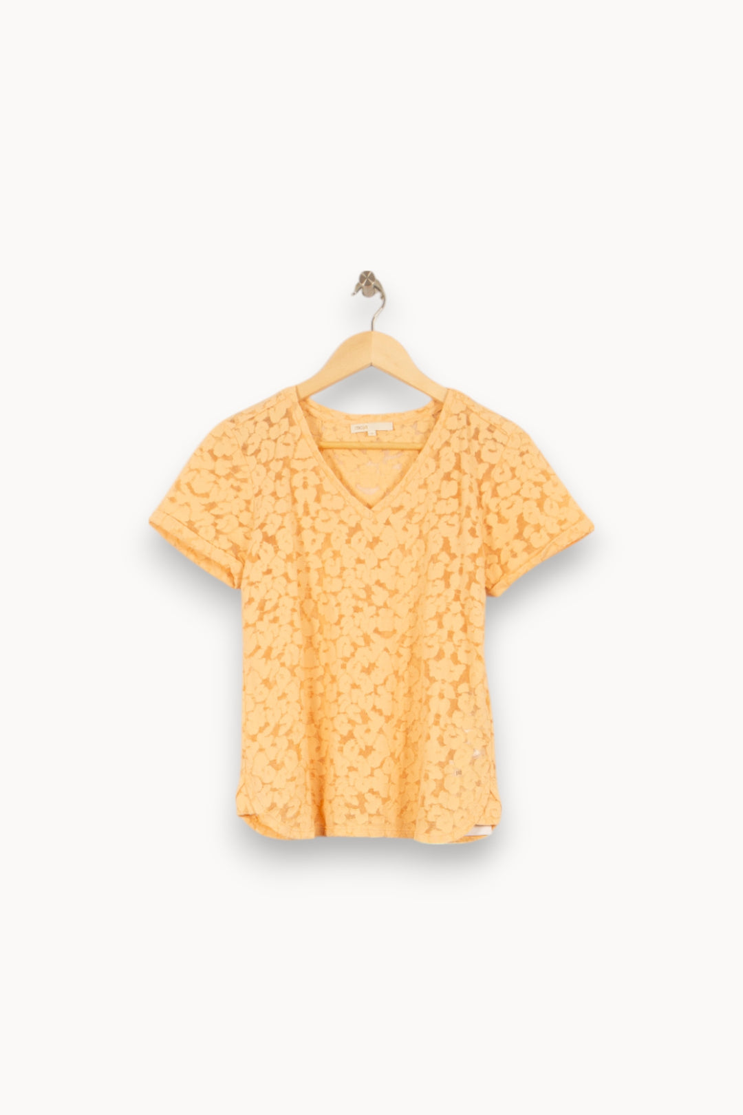 Tee-shirt Jaune - Taille L/40 de la marque Maje | PARAD50422 - Vendu par Paradigme - Image 5