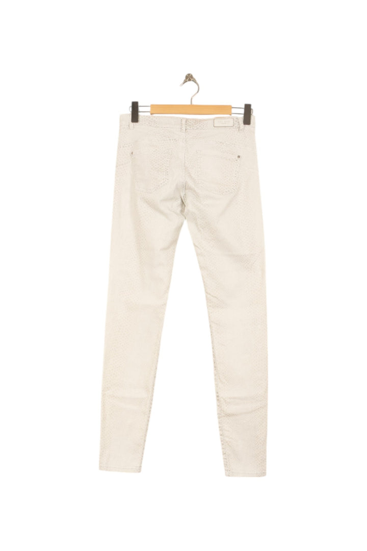 Jean Slim Blanc - Taille M/38 de la marque One Step | PARAD50427 - Vendu par Paradigme - Image 4