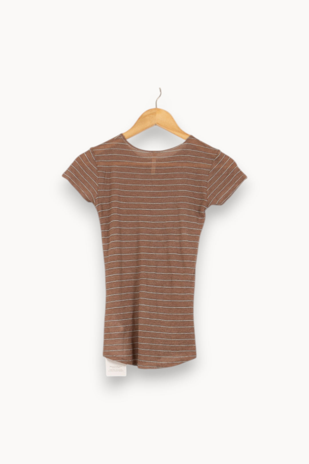 Tee-shirt Marron et Blanc - Taille XS/34 de la marque Bellerose | PARAD50439 - Vendu par Paradigme - Image 4