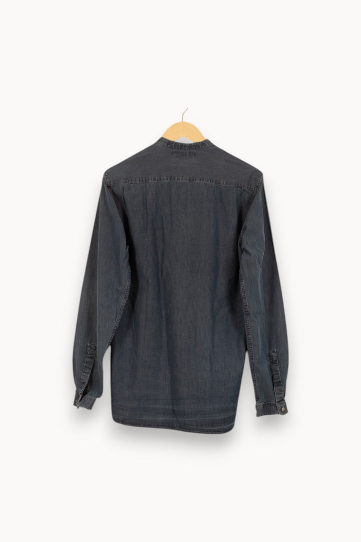 Chemise Col Mao Bleu - Taille L/40 de la marque The Kooples | PARAD50440 - Vendu par Paradigme - Image 4