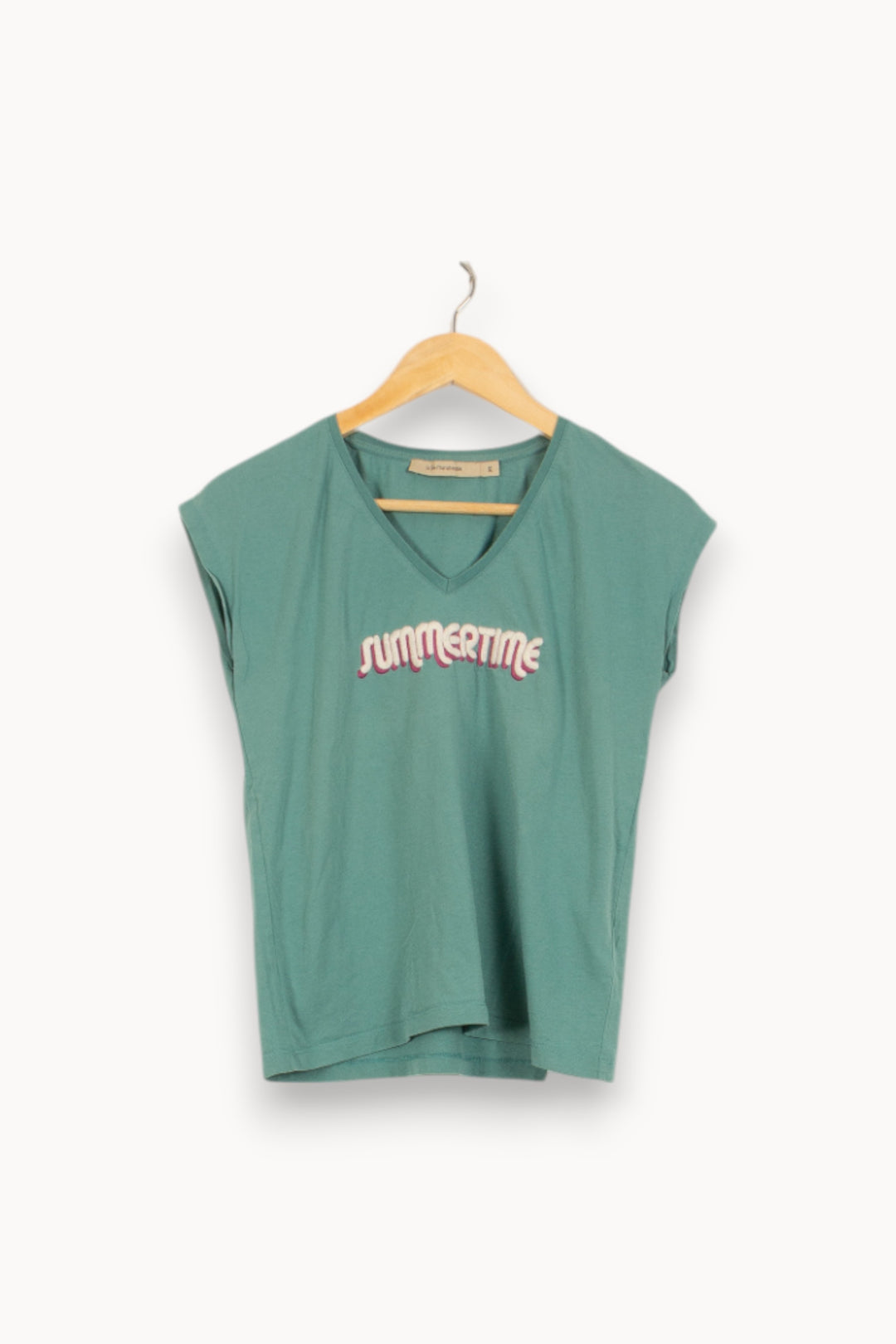 Tee-shirt Vert - Taille XS/34 de la marque La Fée Maraboutée | PARAD50444 - Vendu par Paradigme - Image 2