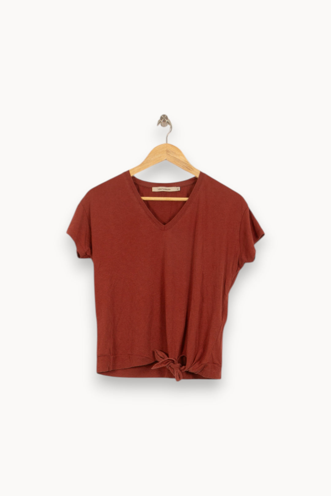 Tee-shirt Rouge - Taille XS/34 de la marque La Fée Maraboutée | PARAD50445 - Vendu par Paradigme - Image 2