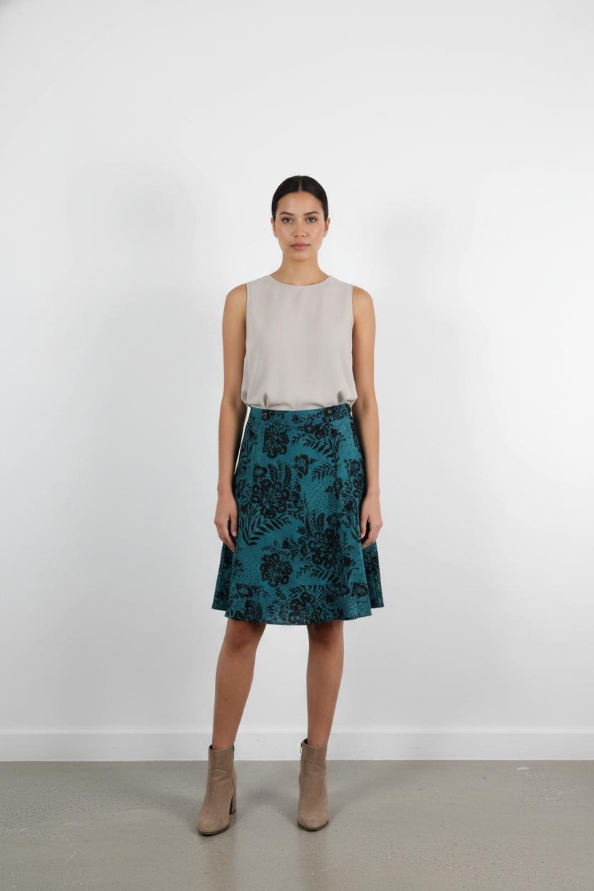 Jupe Courte Verte et Noire - Taille L/40