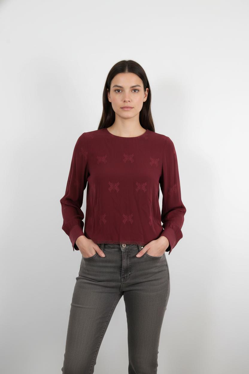 Blouse Bordeaux - Taille S/36
