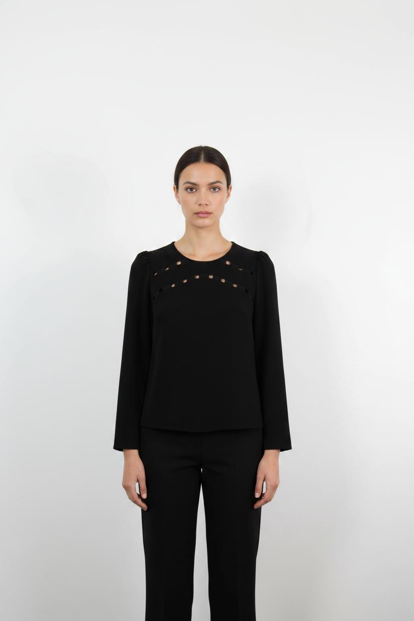 Blouse Noire - Taille S/36