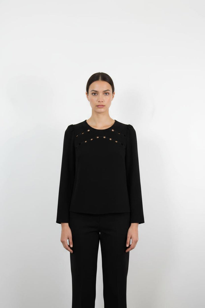 Blouse Noire - Taille S/36