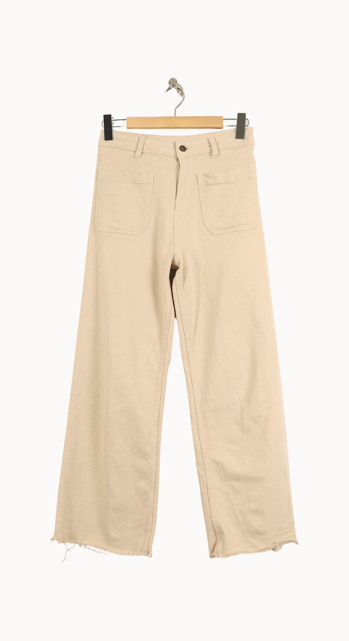 Jean Beige - Taille S/36 de la marque La Fée Maraboutée | PARAD50476 - Vendu par Paradigme - Image 2