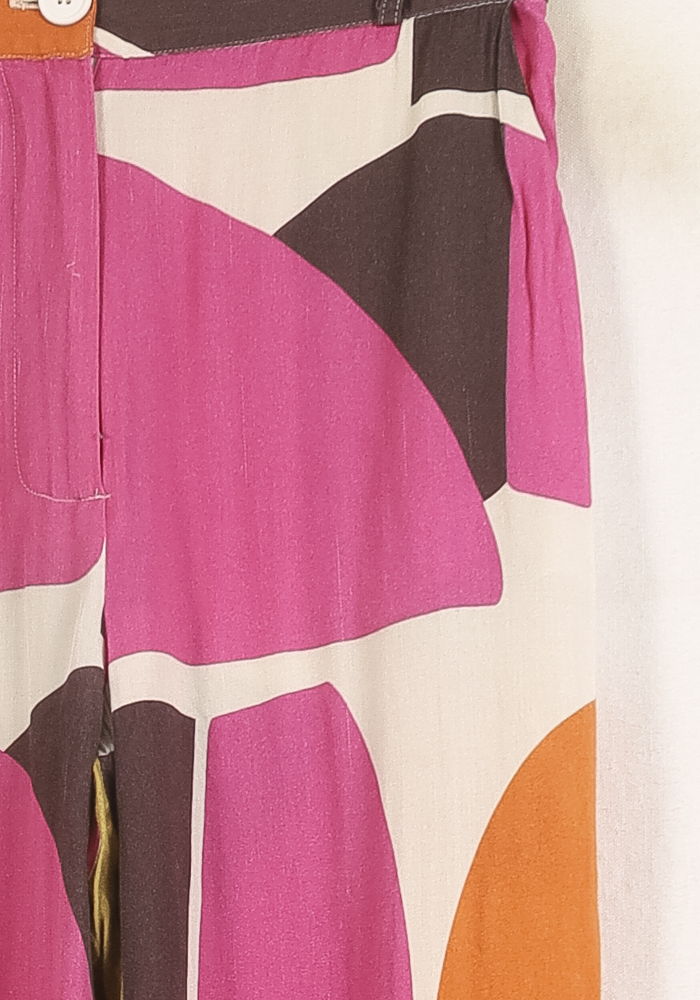 Pantalon Large Multicolore - Taille S/36 de la marque La Fée Maraboutée | PARAD50478 - Vendu par Paradigme - Image 3