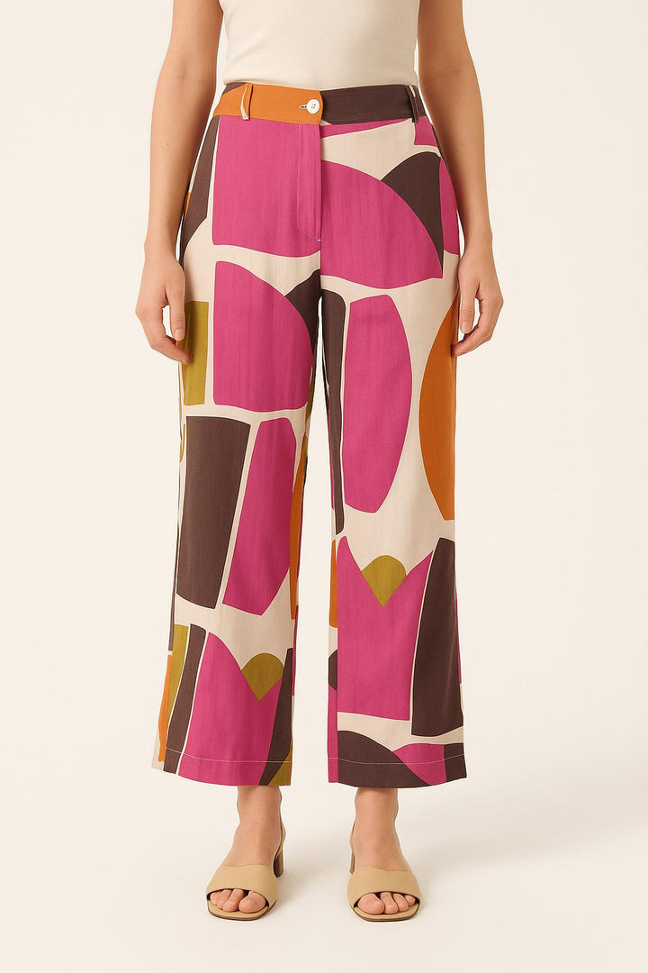 Pantalon Large Multicolore - Taille S/36 de la marque La Fée Maraboutée | PARAD50478 - Vendu par Paradigme - Image 1