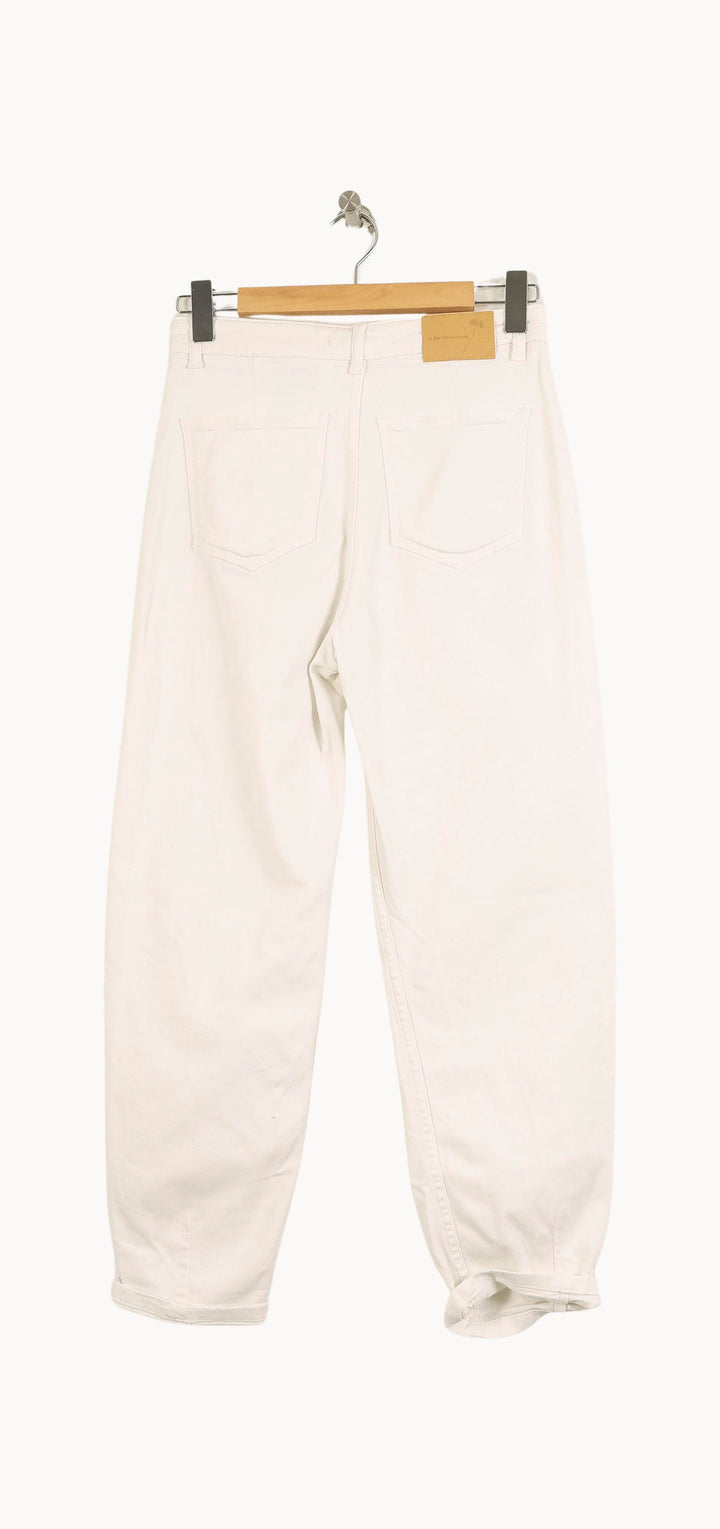 Pantalon Blanc - Taille S/36 de la marque La Fée Maraboutée | PARAD50479 - Vendu par Paradigme - Image 4