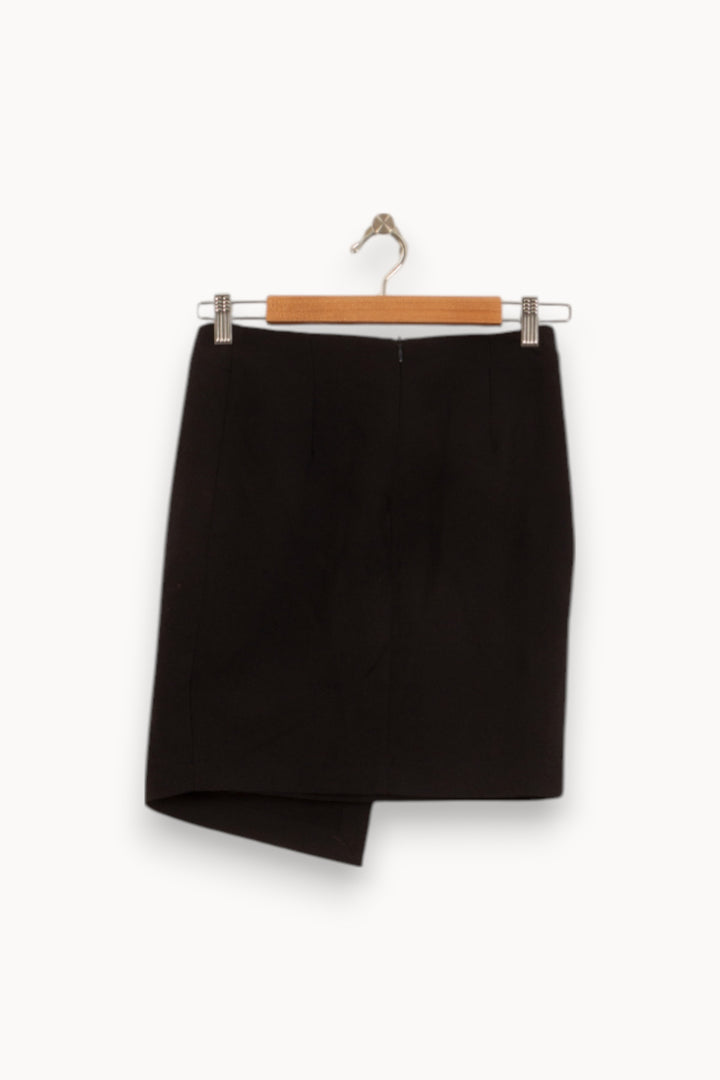 Jupe Portefeuille Noire - Taille XS/34 de la marque La Fée Maraboutée | PARAD50481 - Vendu par Paradigme - Image 4