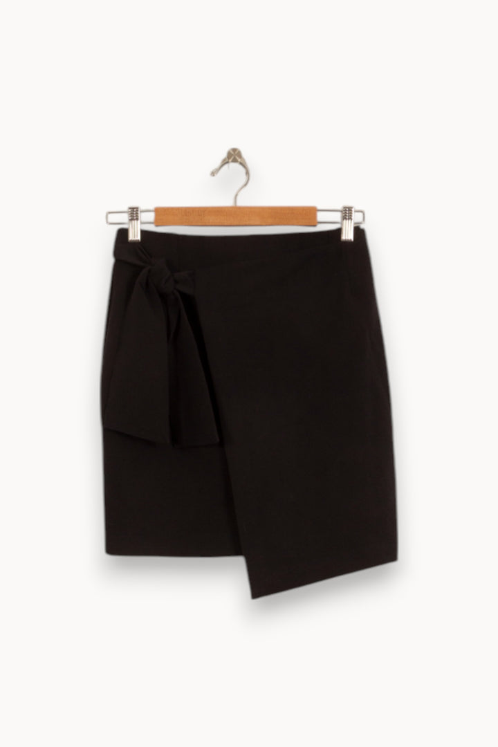 Jupe Portefeuille Noire - Taille XS/34 de la marque La Fée Maraboutée | PARAD50481 - Vendu par Paradigme - Image 2