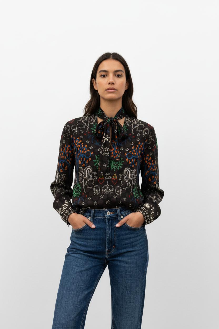Blouse Noire - Taille M/38