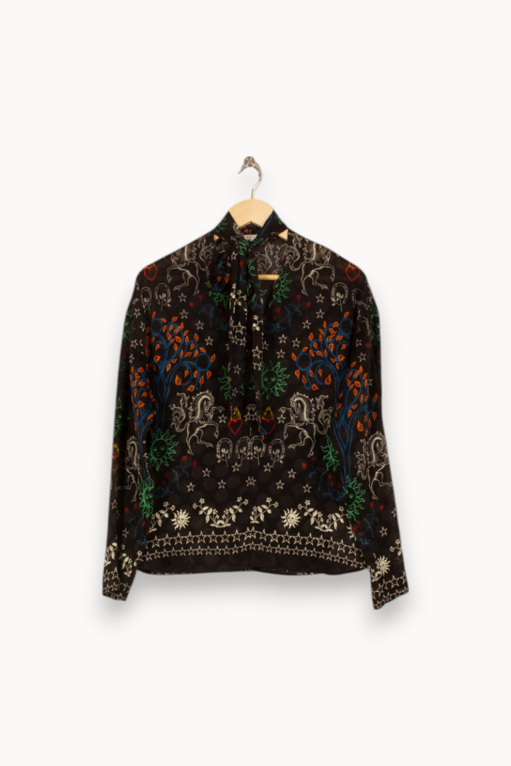 Blouse Noire - Taille M/38 de la marque Sandro | PARAD50487 - Vendu par Paradigme - Image 2